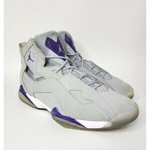 Nike Jordan True Flight Wolf Grey Purple Sneaker Mens Size 11